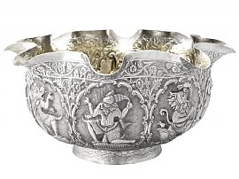 Burmese silver bowl 