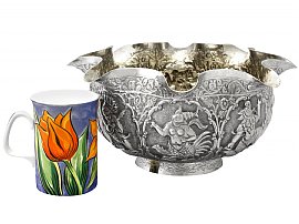Burmese silver bowl 1800s