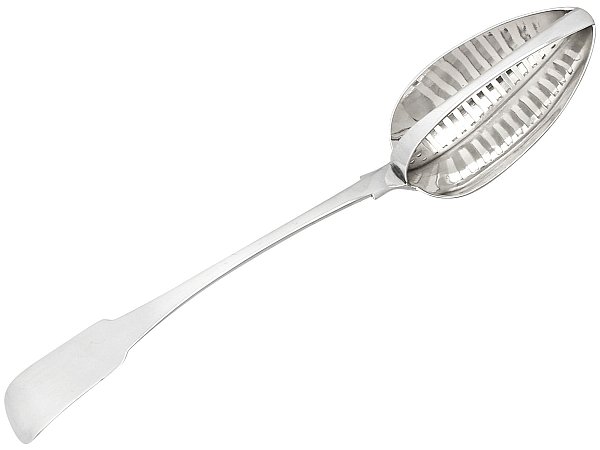 Irish Silver Gravy Straining Spoon