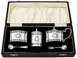 Sterling Silver Condiment Set - Contemporary
