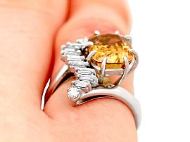 garnet and diamond ring