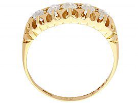 Five Stone Diamond Ring 18 ct Yellow Gold