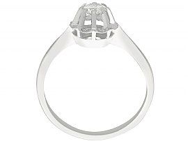 Vintage 18k White Gold Diamond Solitaire Ring