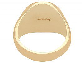 9ct Gold Signet Ring Contemporary 