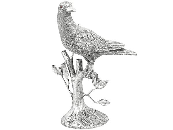 Silver Bird Table Ornament