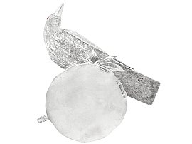 silver bird ornament 