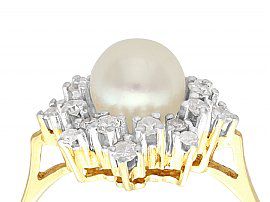 1970s pearl cluster ring