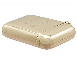 Edwardian Antique Gold Vesta Case for Sale