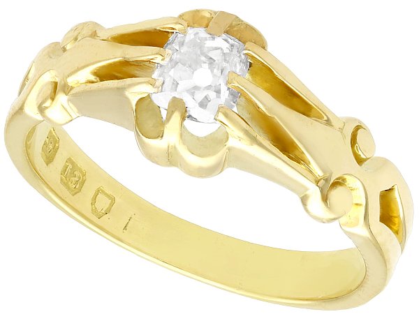 Gold Engagement Ring 