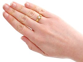 Gold Engagement Ring Wearing