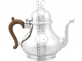 Vintage Silver Teapot Size