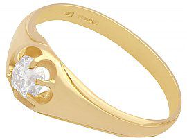 gents diamond ring in gold