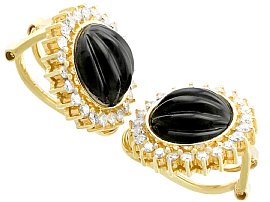 Diamond & Onyx Earrings