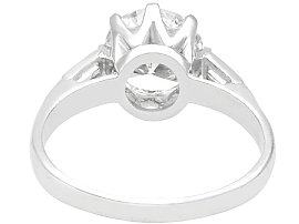 White Gold Diamond Solitaire with Accents