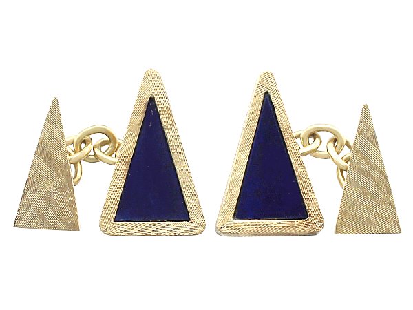 Vintage Lapis Lazuli Cufflinks