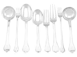 Sterling Silver Canteen of Cutlery for Ten Persons by Elkington & Co - Antique George V (1910)