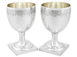 Sterling Silver Goblets - Antique George III