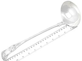 Silver Soup Ladle with Ruler