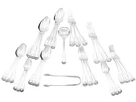 Fiddle Thread and Shell Pattern Flatware Set
