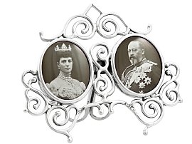 Sterling Silver Double Commemorative Frame - Antique Edwardian (1901)