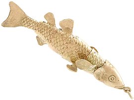 Vintage Gold Fish Charm for Sale