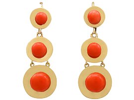 Antique Coral Earrings 