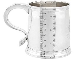 Britannia Silver Mug Size