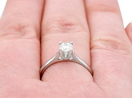 Wearing 4 Claw Engagement Ring 