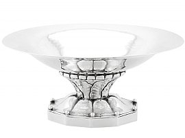 Danish Sterling Silver Bon Bon Dish by Georg Jensen - Arts and Crafts Style - Antique Circa 1927; A9750