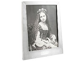 Sterling Silver Photograph Frame - Art Deco - Antique George V (1924); A9983