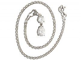 vintage pear cut diamond pendant for sale