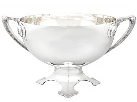 Sterling Silver Presentation Bowl - Antique George VI (1937)