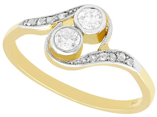 1920s Diamond Twist Ring