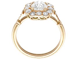 Rose Gold Diamond Cluster Ring Contemporary 