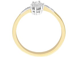 Diamond Twist Ring in Yellow Gold