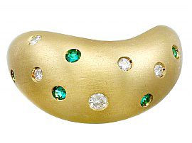 Gold Ring with Gemstones