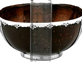 Antique Coconut Bowl Size