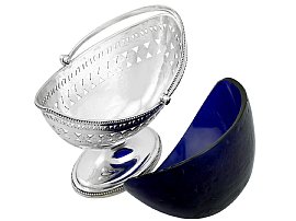 Sterling Silver Sugar Basket with Removable Liner