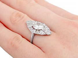 diamond ring being worn