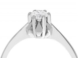 18ct White Gold Diamond Solitaire Ring 