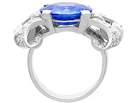 Blue sapphire cocktail ring for sale