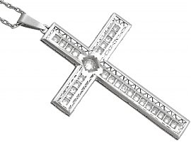 Antique 1920s Diamond Cross Pendant