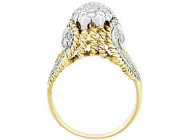 Unusual Vintage Diamond and Gold Ring