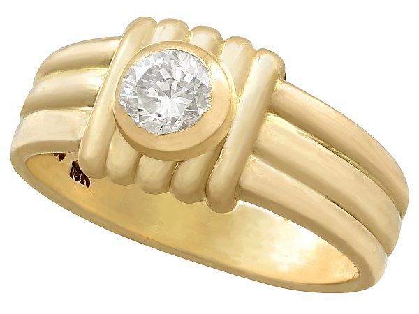 18ct Yellow Gold Diamond Ring for Sale