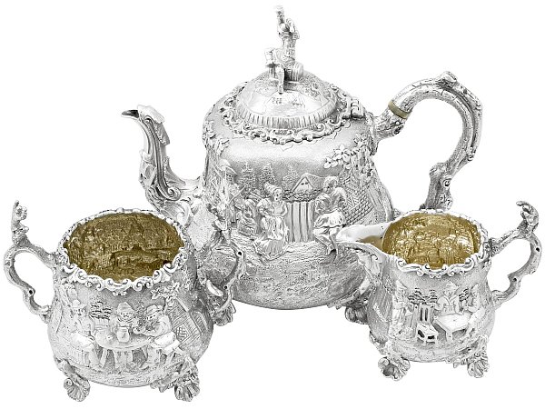 Sterling Silver Bachelor Tea Set