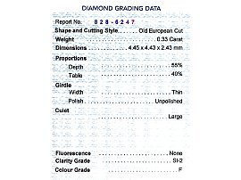 antique diamond griffin brooch certificate 