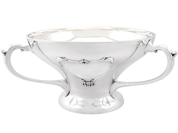 Art Nouveau Style Silver Bowl
