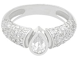 1990s Vintage Diamond Cocktail Ring 