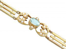1920s Aquamarine Bracelet