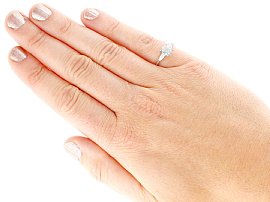 Round Brilliant Cut Diamond Ring Wearing